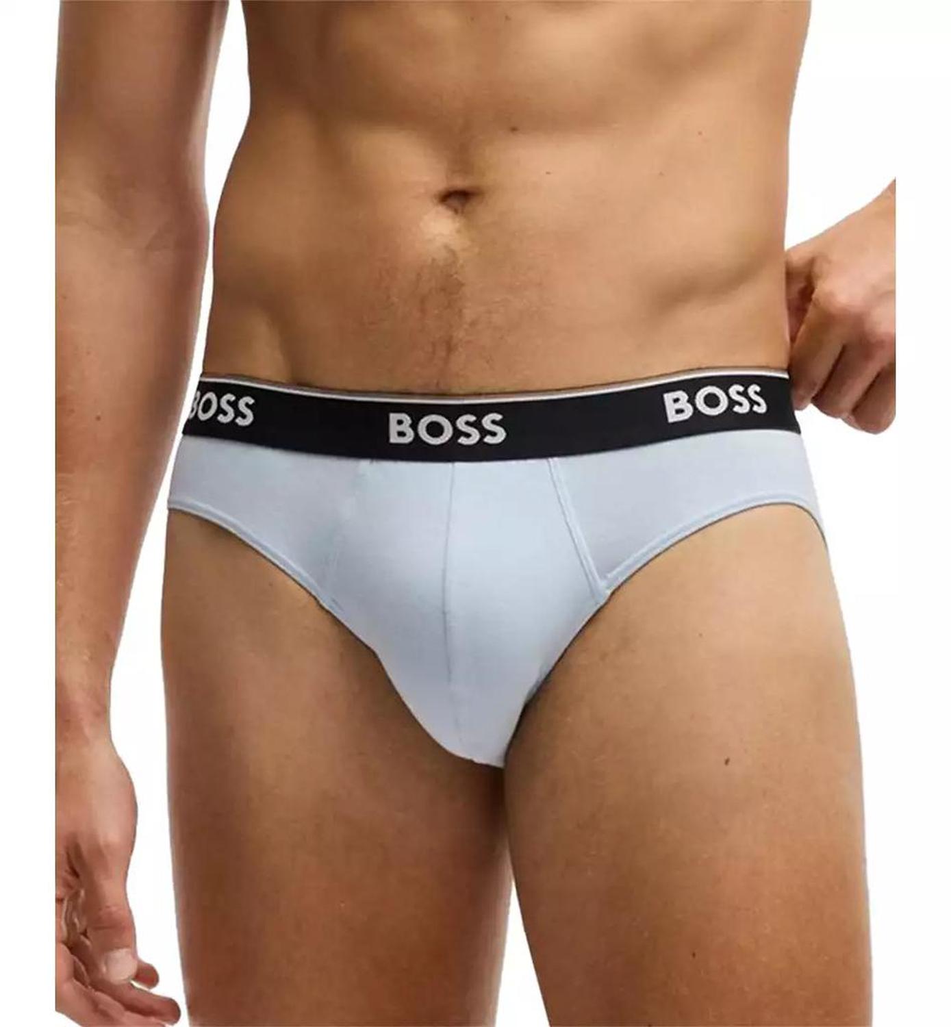Hugo Boss Men's Logo Power Briefs, 3-pack