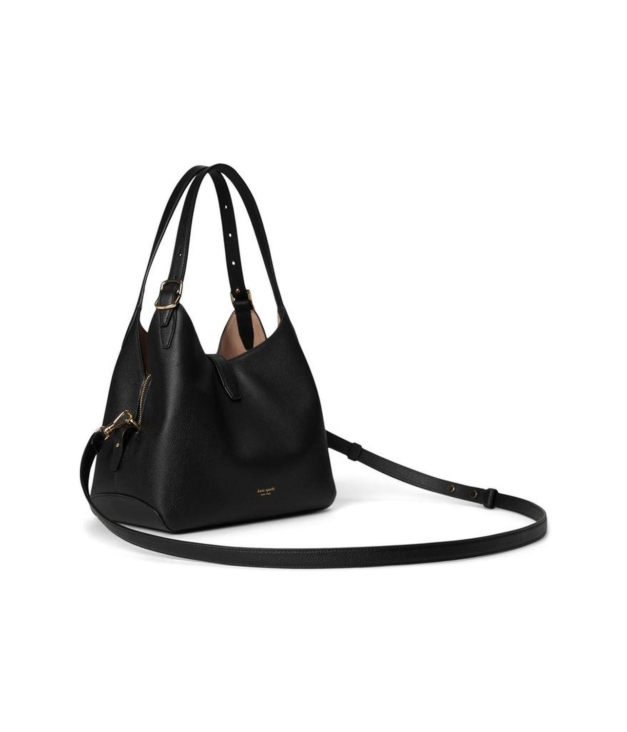 Deco Pebbled Leather Medium Crossbody Tote