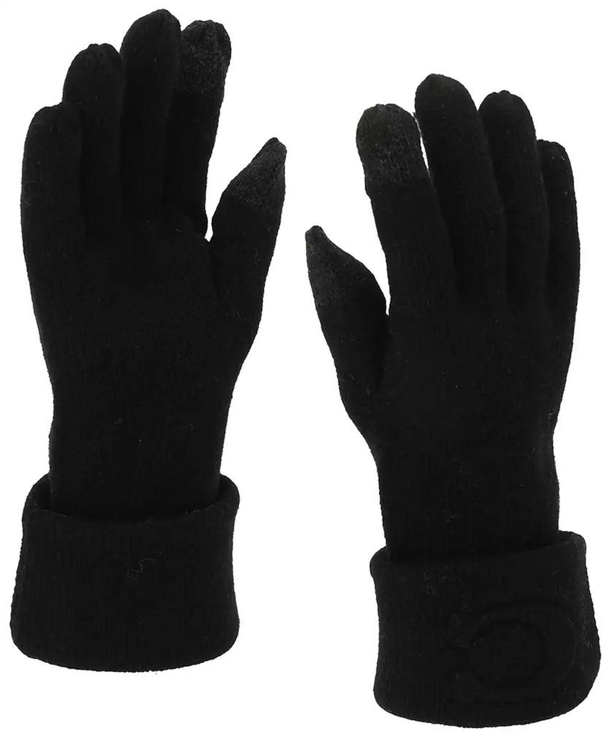 Women's Embossed C Knit Gloves