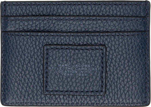 Navy 'The Leather Card Case' Card Holder