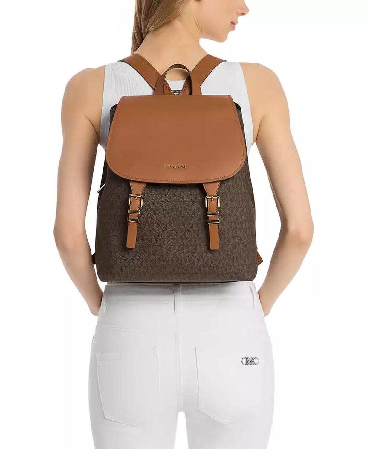 Quinn Small Logo Flap Backpack