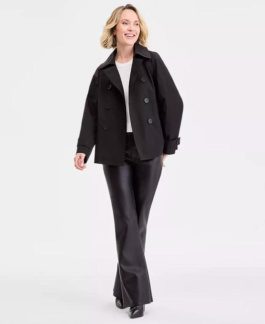 Women's Short Double-Breasted Trench Coat