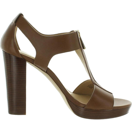 Summer Platform Womens Zipper Leather Ankle Strap