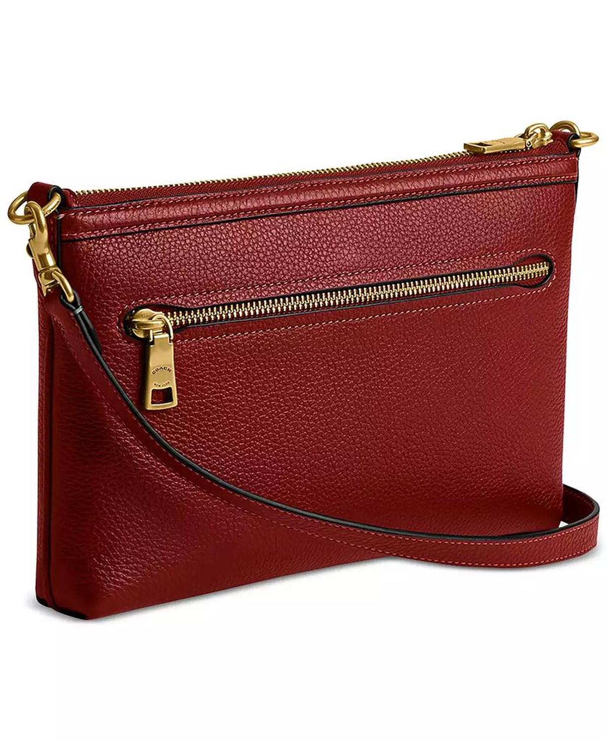 Refined Pebble Leather Legacy Zip Top Smal Crossbody