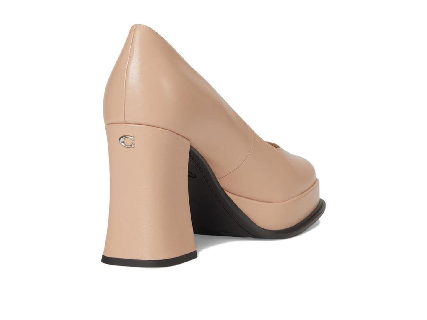 Sculpted C Leather Pumps