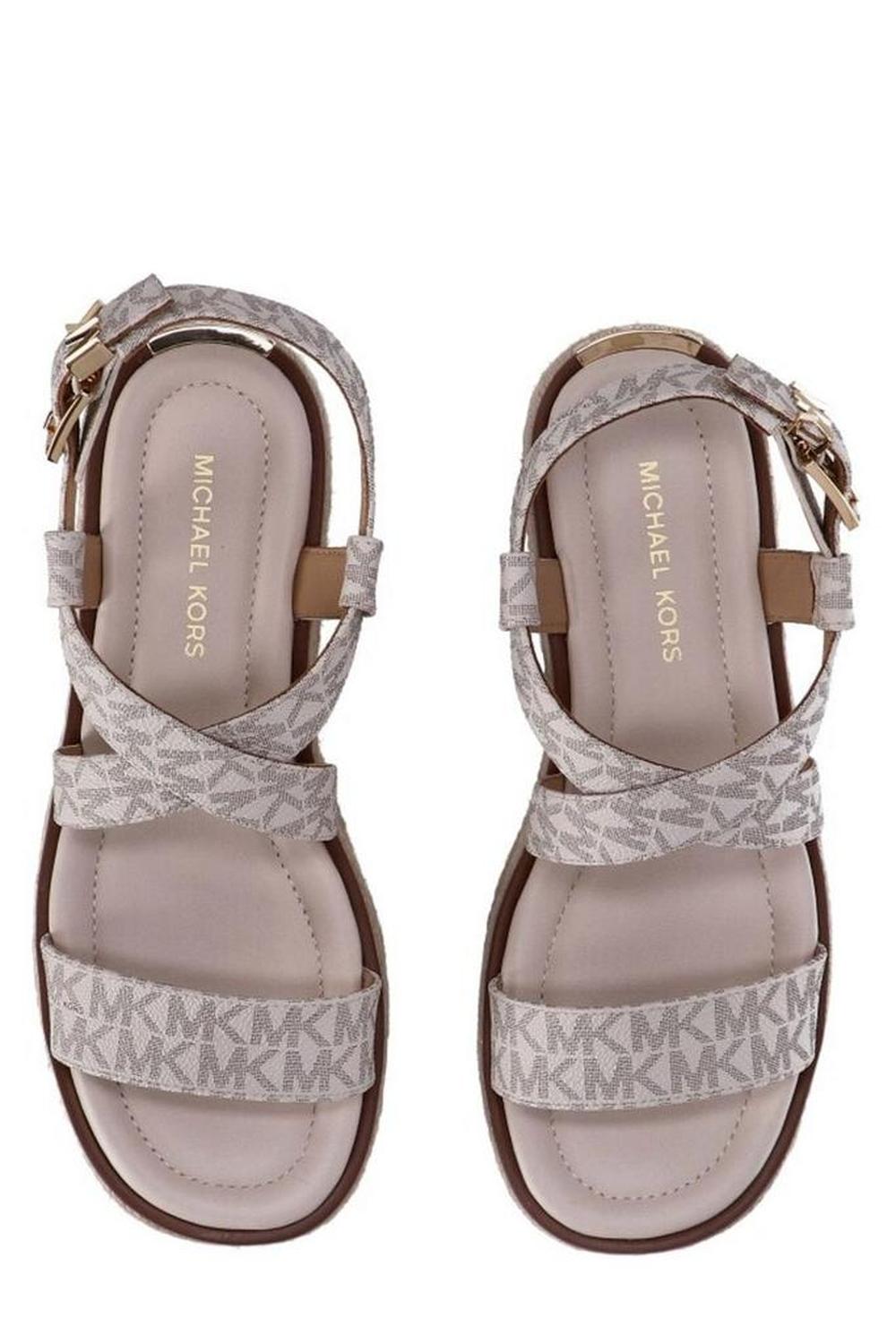 Michael Michael Kors Lynn Signature Logo Platform Espadrille Sandals