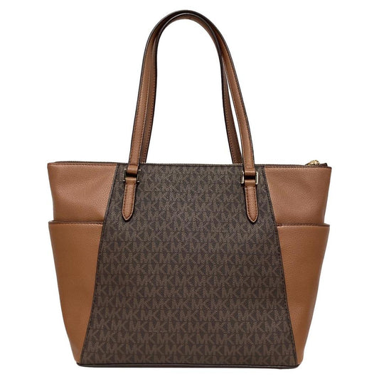 Charlotte Large Tote Bag in Brown Leather