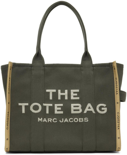 Khaki 'The Jacquard Large' Tote