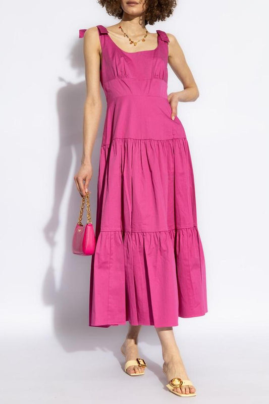 Kate Spade Bow Strap Tiered Dress