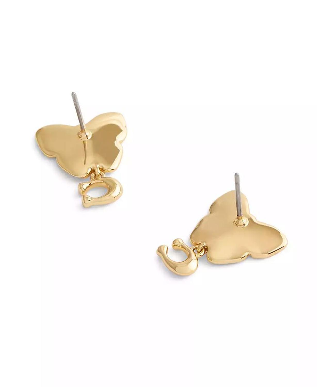 Faux Stone Signature Heritage Butterfly Earrings