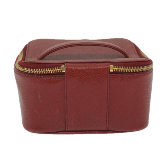 Chanel Vanity  Leather Clutch Bag (Pre-Owned)