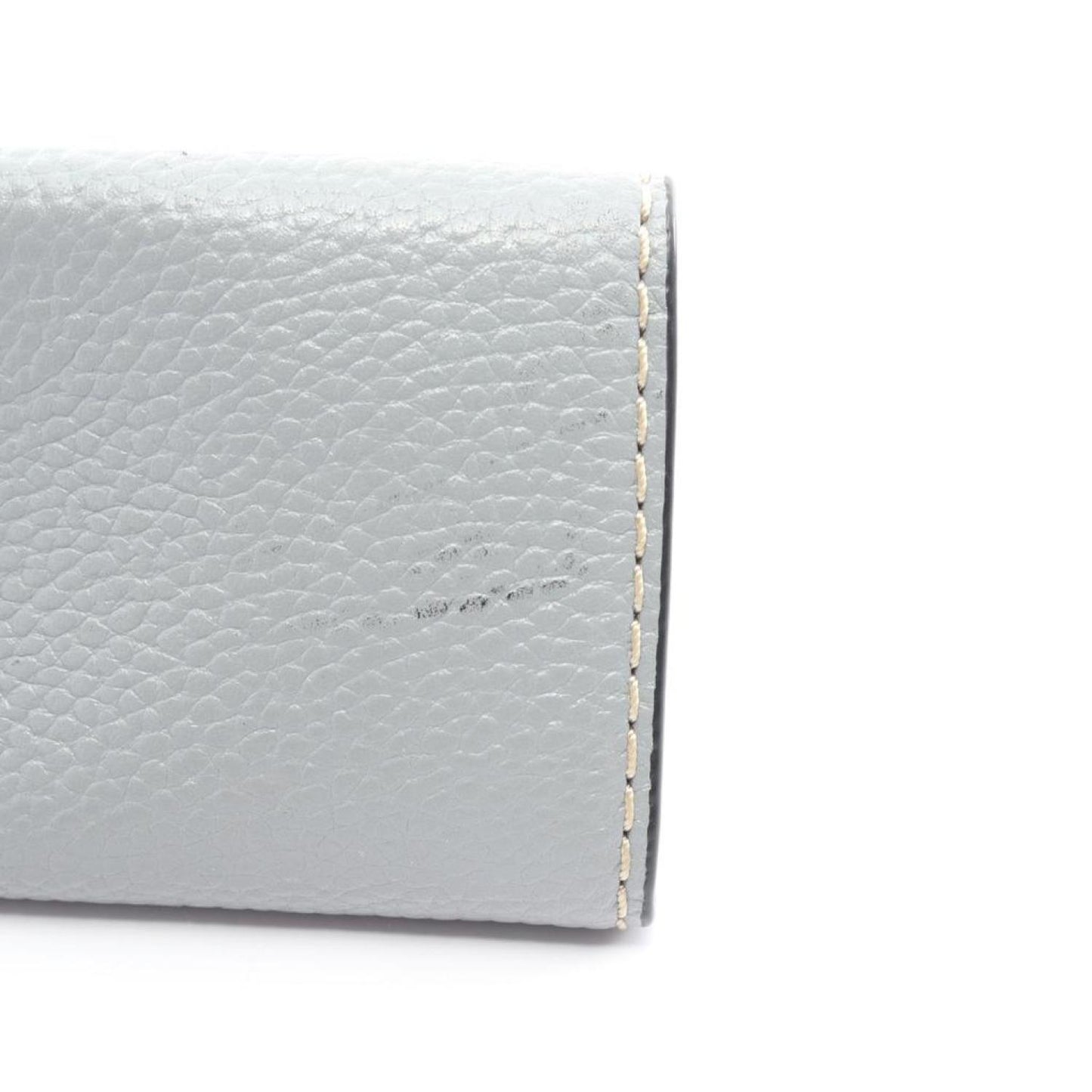 Compact Wallet Bi-Fold Wallet Leather Gray