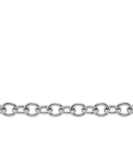 Platinum-Plated Brass Statement Chain Necklace