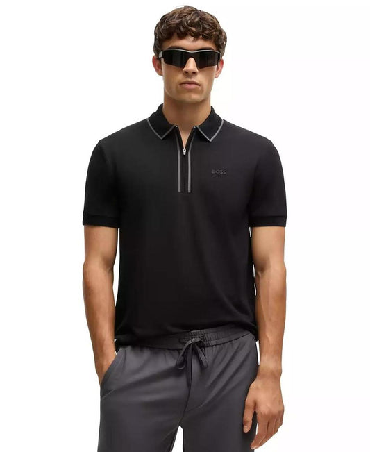 Men's Contrasting Stripes Polo