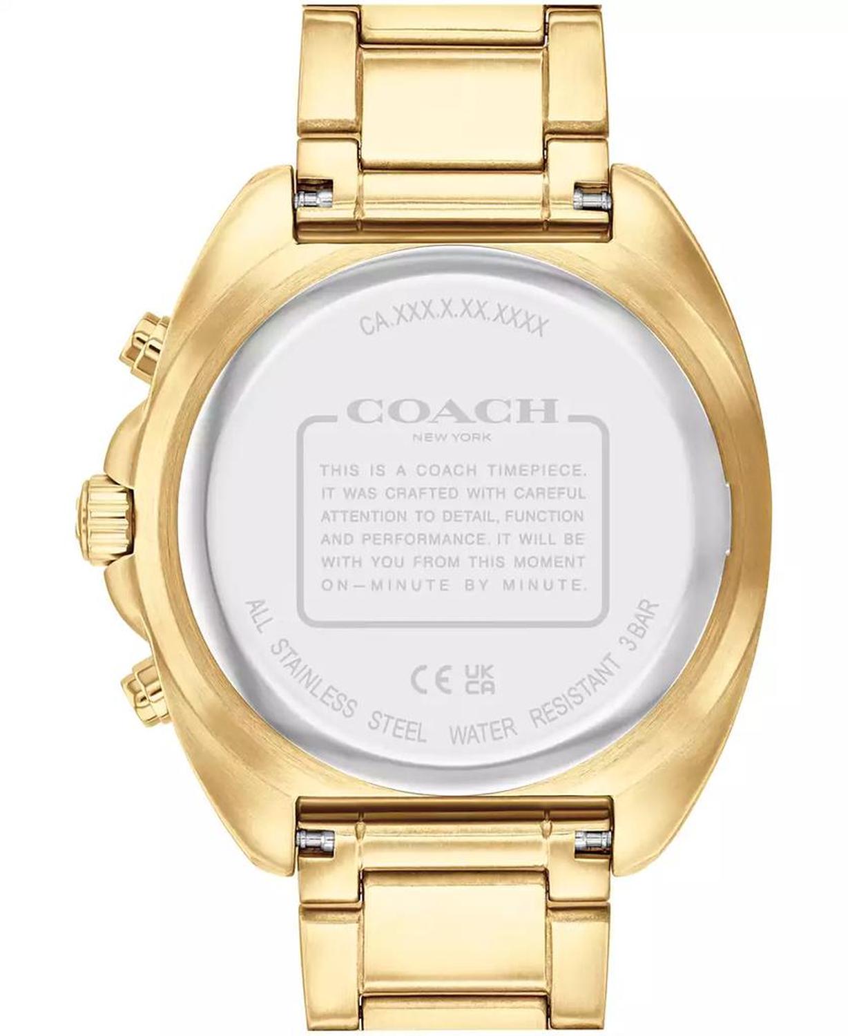 Men's Charter Gold-Tone Stainless Steel Bracelet Watch 44.5mm