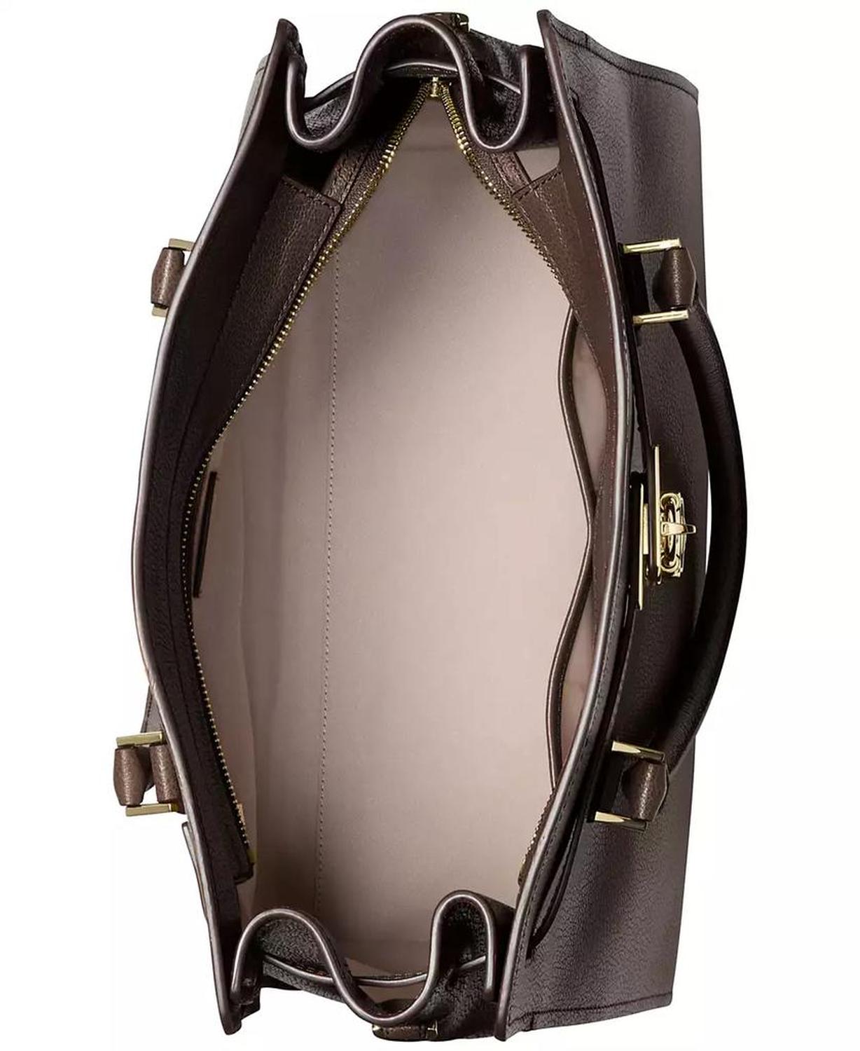 Hamilton Moderne Large Leather Satchel