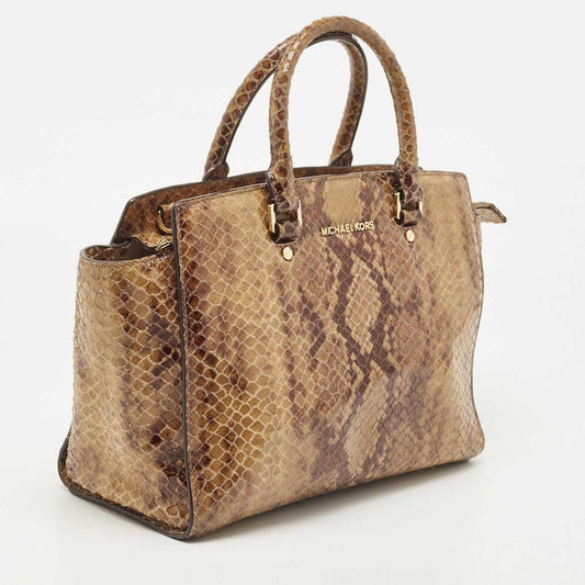 Michael Kors Saffiano Leather Large Selma Satchel