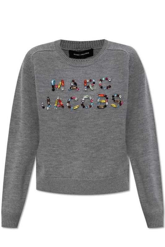 Marc Jacobs Gem Knit Logo Crewneck Jumper