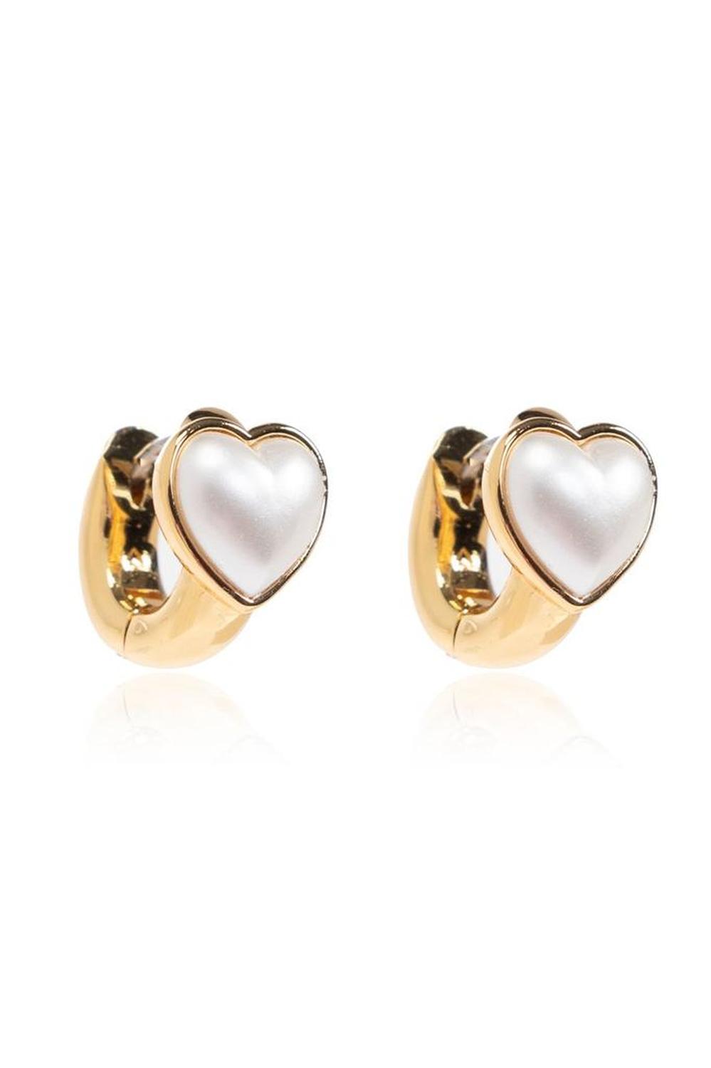Kate Spade Keep Sparked Heart Huggies Earrings