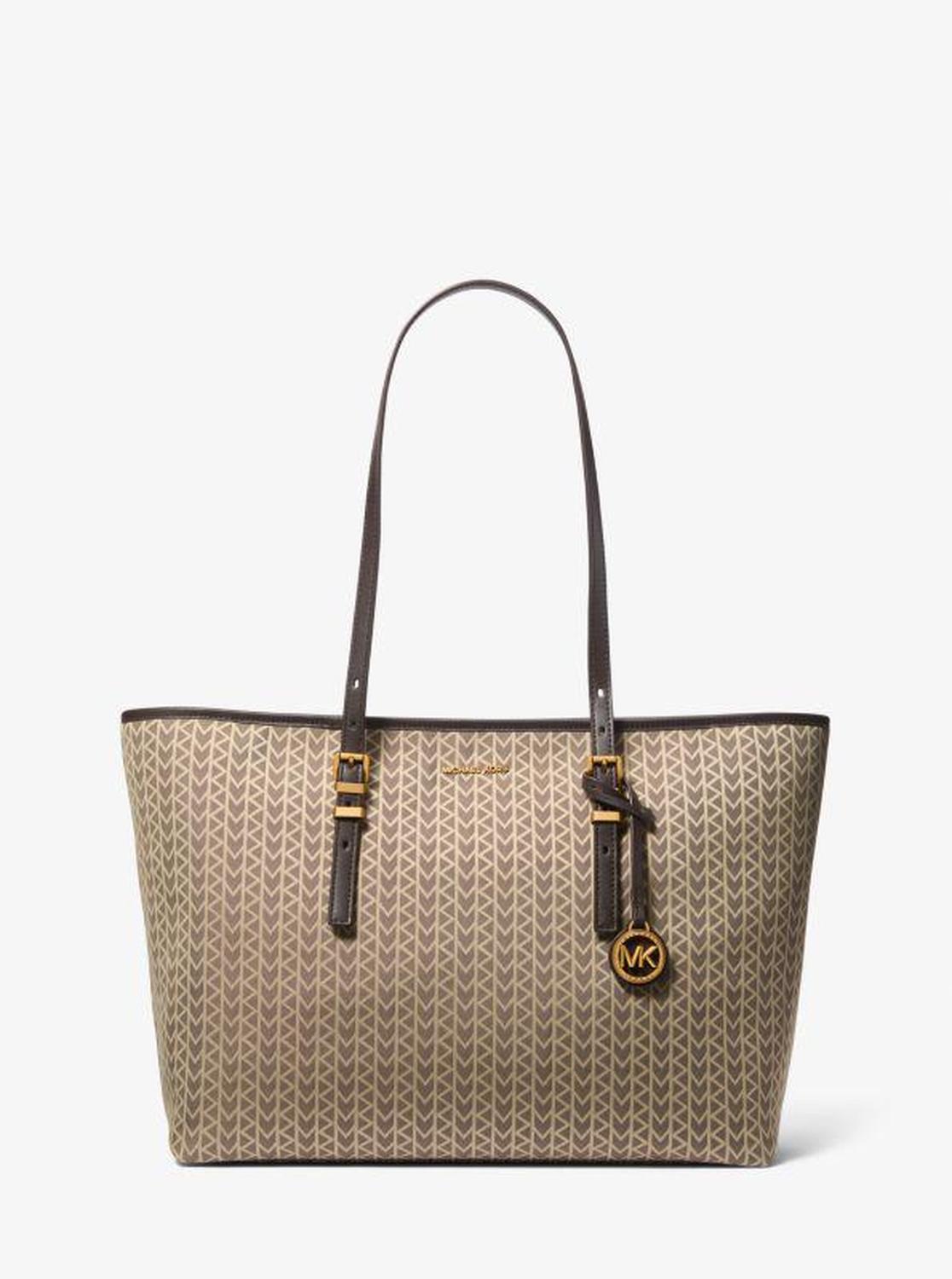 Quinn Large MK2000 Logo Jacquard Tote Bag