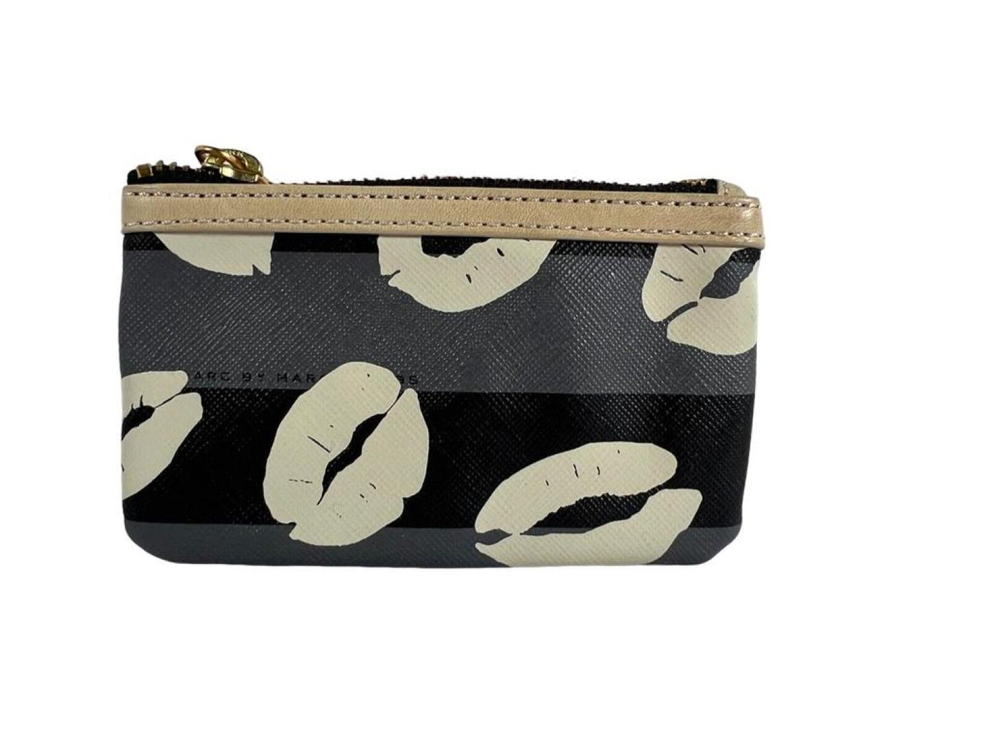 Marc Jacobs Kisses Printed multi Coin Purse, Keychain Key FOB