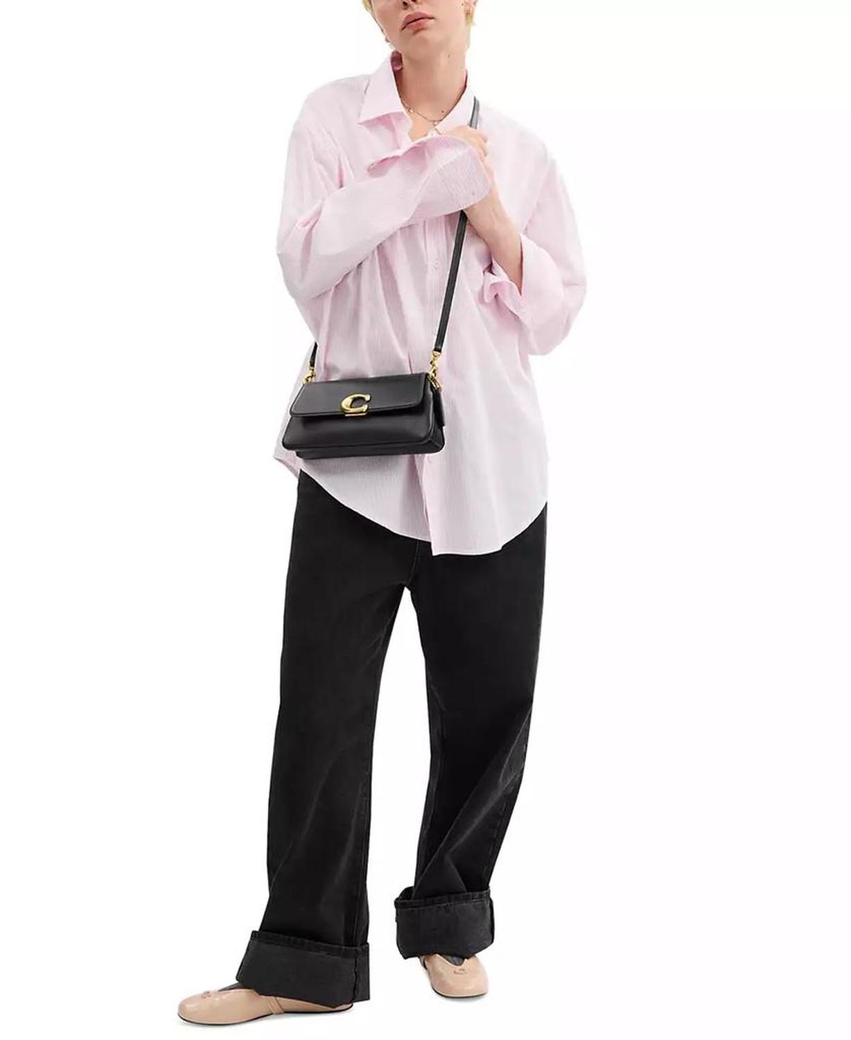 Small Jet Leather Shoulder Bag