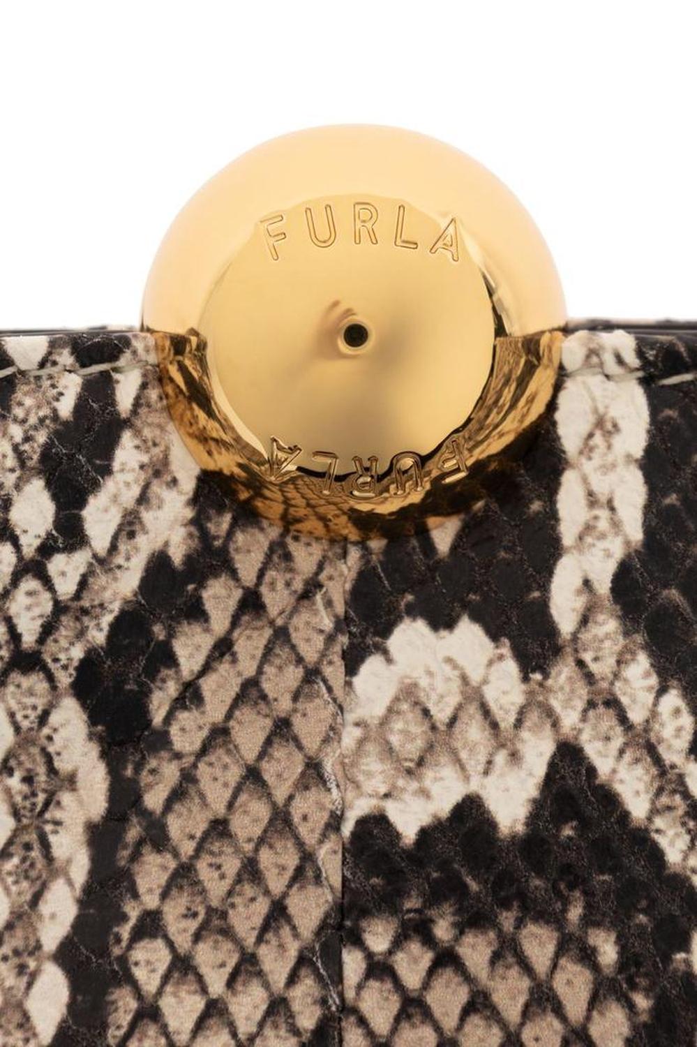 Furla Sfera Medium Embossed Clutch Bag