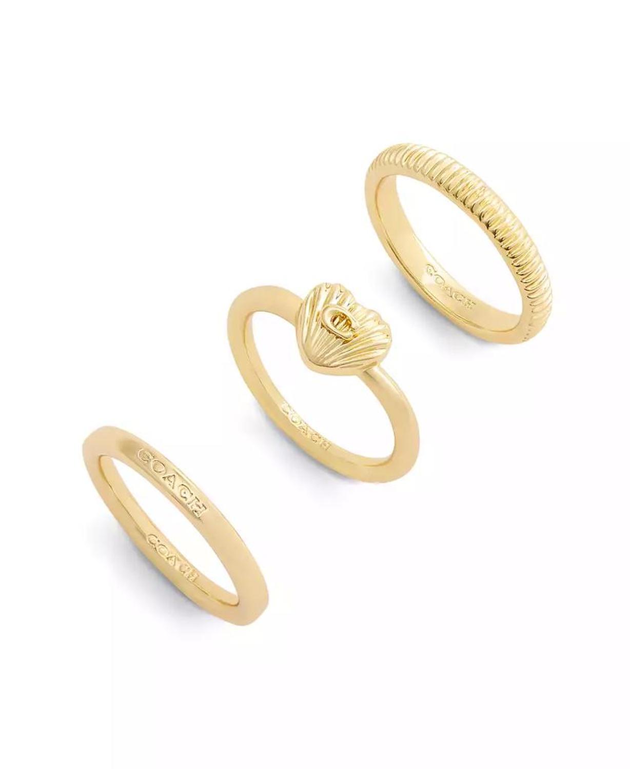 Gold Signature Heritage Trio Ring Set