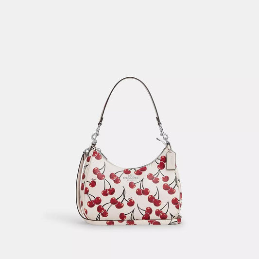 Teri Hobo Bag With Cherry Print