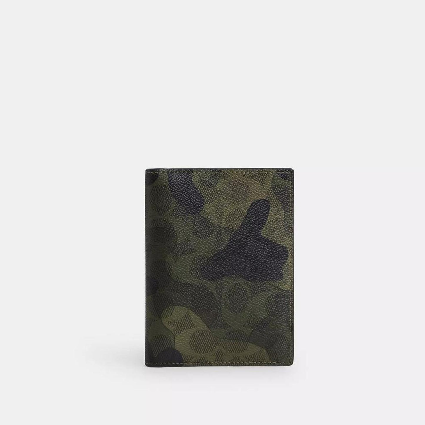Coach Outlet Passport Card Case In Signature Camo Print