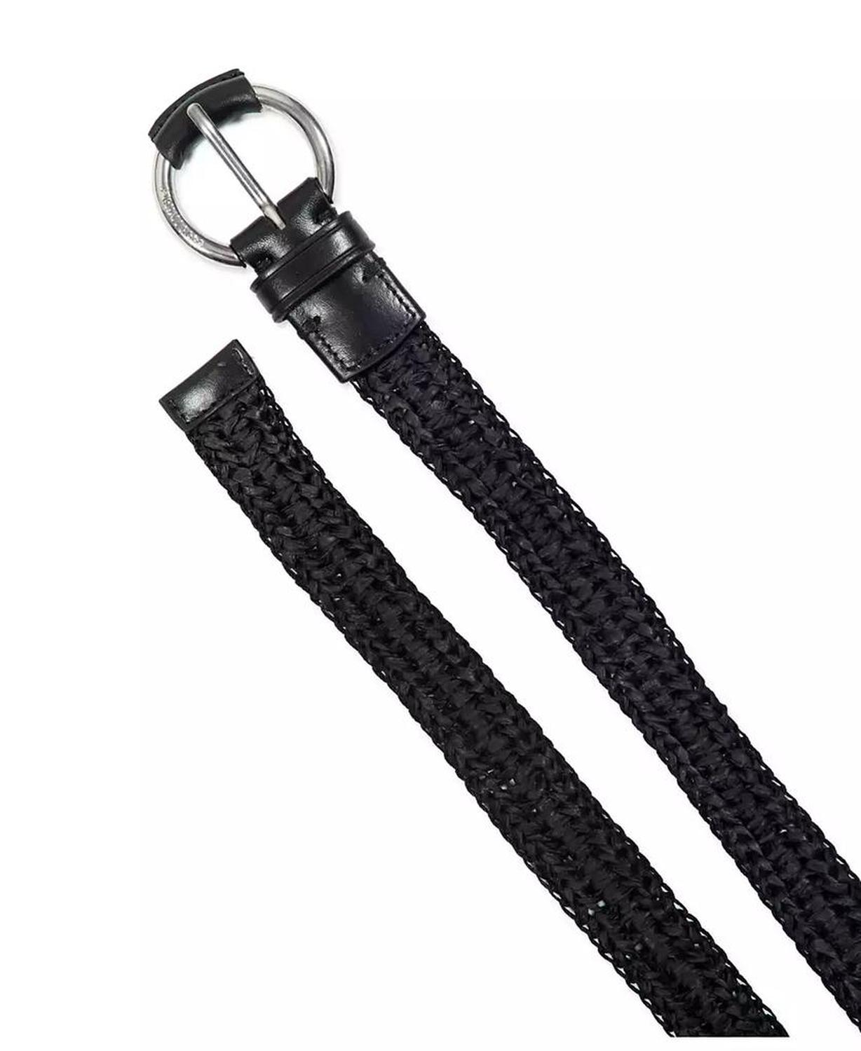 32mm Woven Raffia Belt
