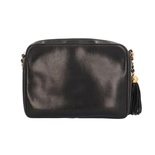 Chanel Logo Cc Leather Shoulder Bag (Pre-Owned)