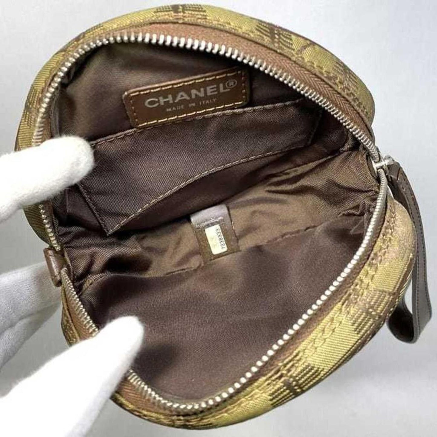 Chanel Travel Line Synthetic Clutch Bag (Pre-Owned)