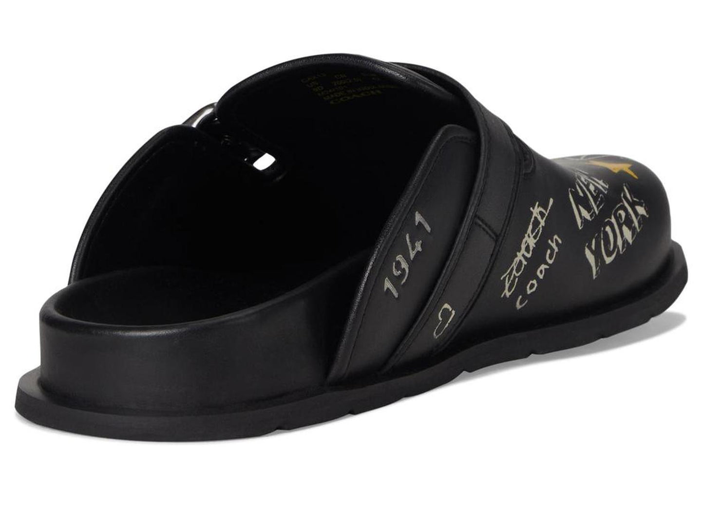 Buckle Clog With Sketch Print