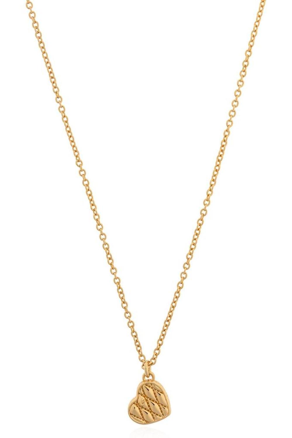 Coach Heart Shaped Pendant Necklace