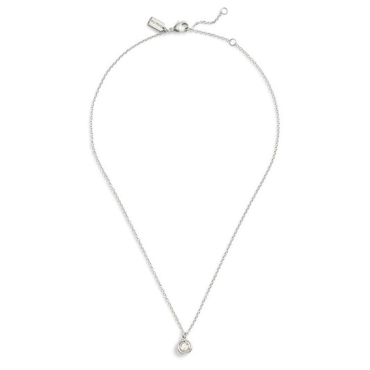 Faux Stone Halo Stone Pendant Necklace