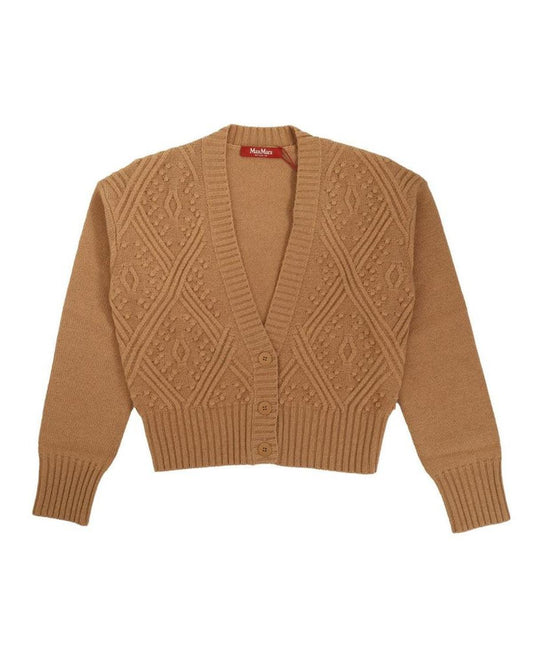 Textured Wool And Cashmere Cardigan