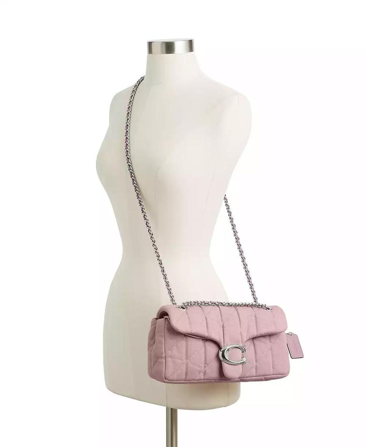 Tabby 26 Denim Quilting Mini Crossbody Bag