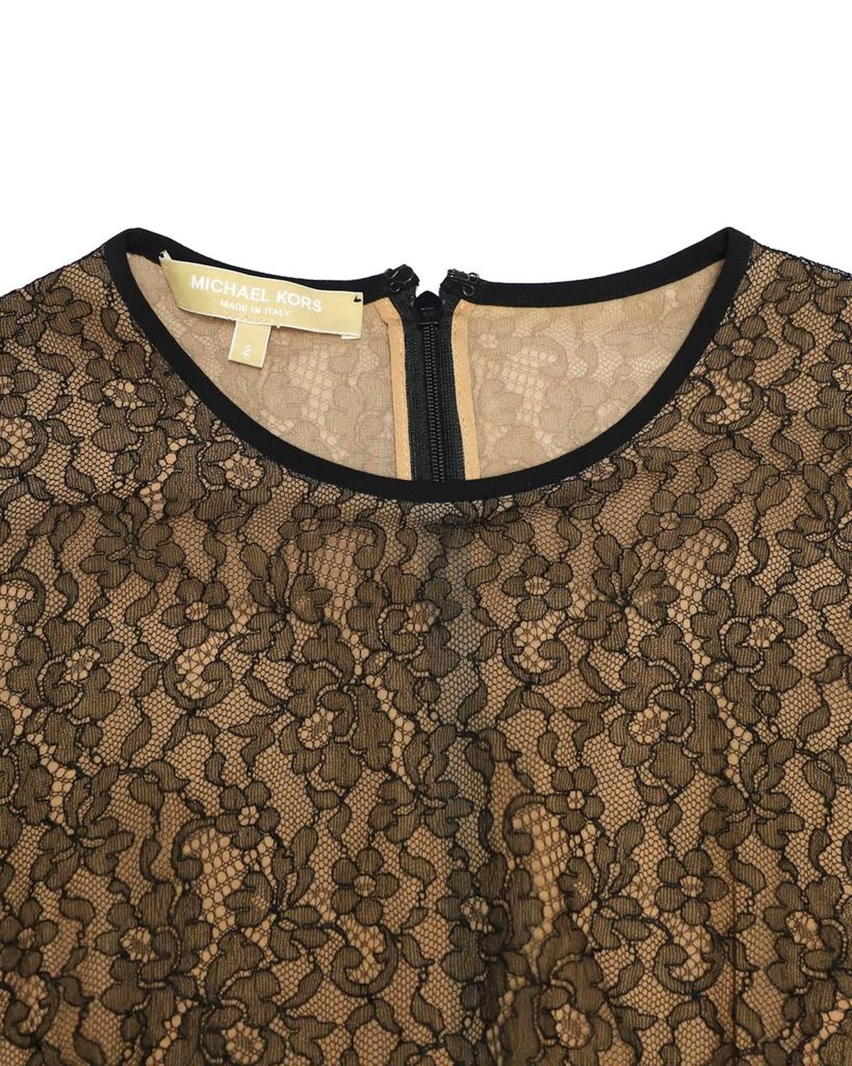 Michael Kors Lace Dress in Black Rayon
