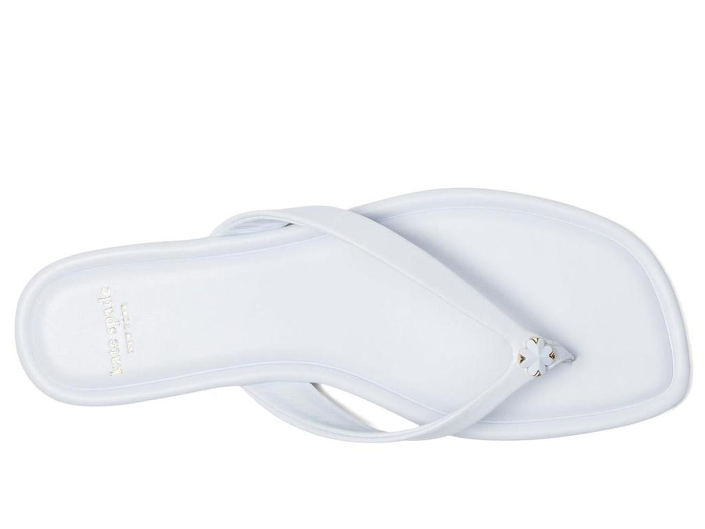 Spade Flower Smooth Leather Flip Flop