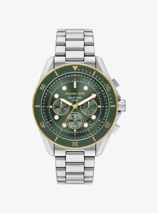 Oversized Maritime Two-Tone Watch