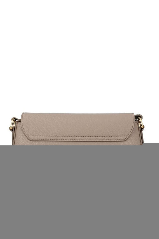 Furla Logo Plaque Foldover-Top Shoulder Bag