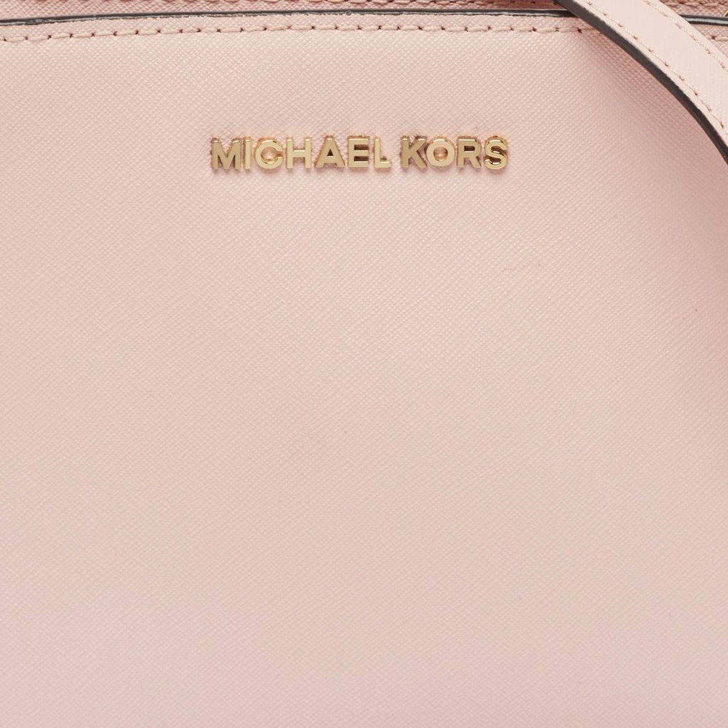 Michael Kors Pink Saffiano Leather Medium Selma Crossbody Bag