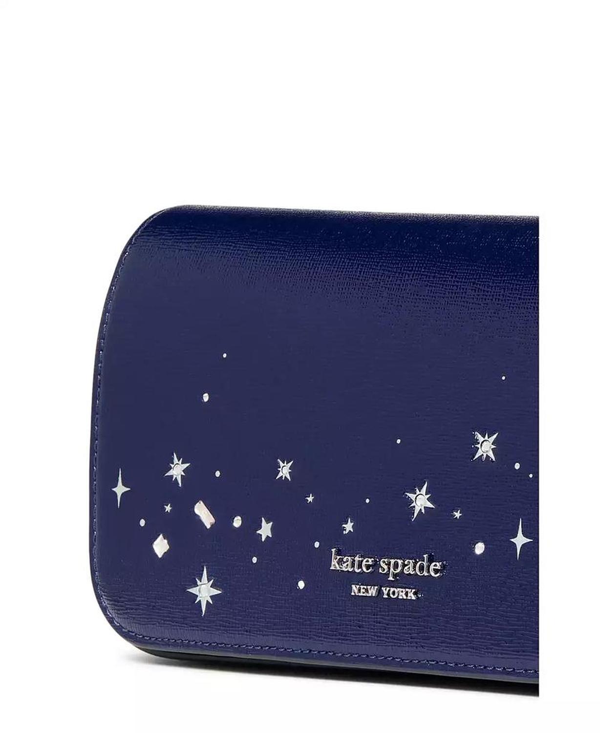 Devin Embellished Flap Chain Wallet