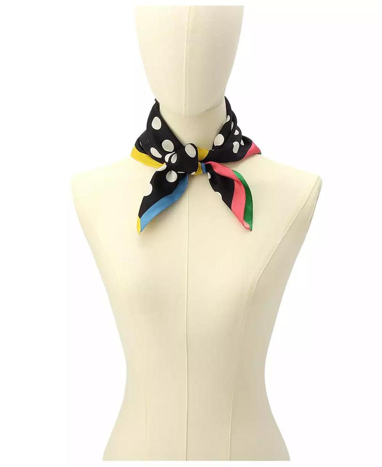 Women's Breezy Dot Silk Bandana Scarf