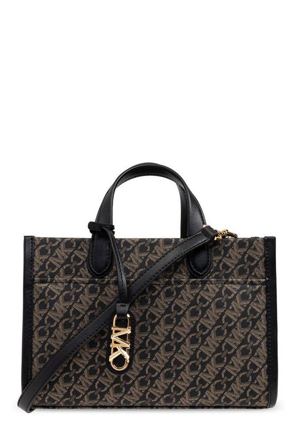 Michael Michael Kors Gigi Small Metallic Empire Monogram Messenger Bag
