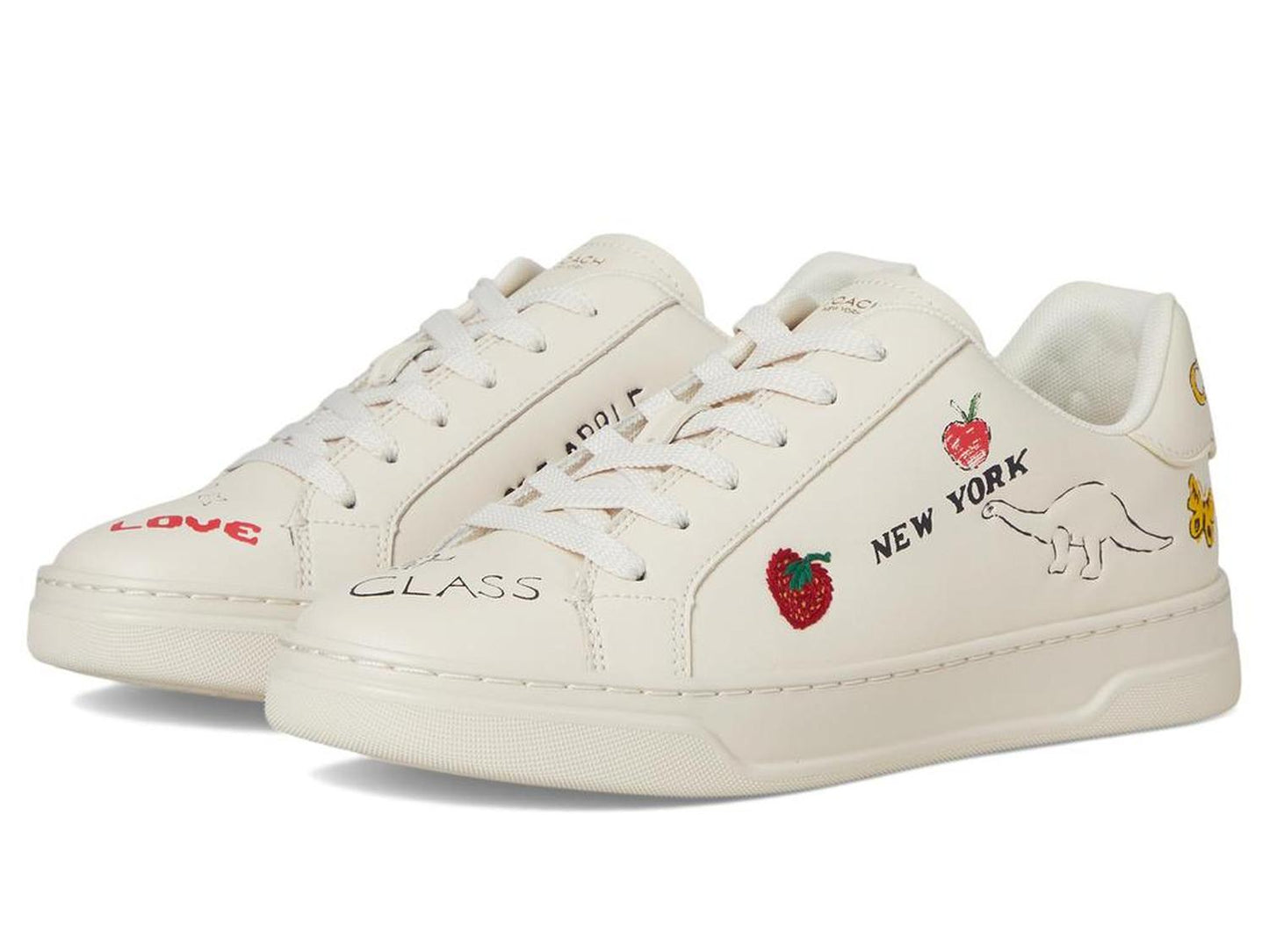 High Line Sneakers with Sketch Print