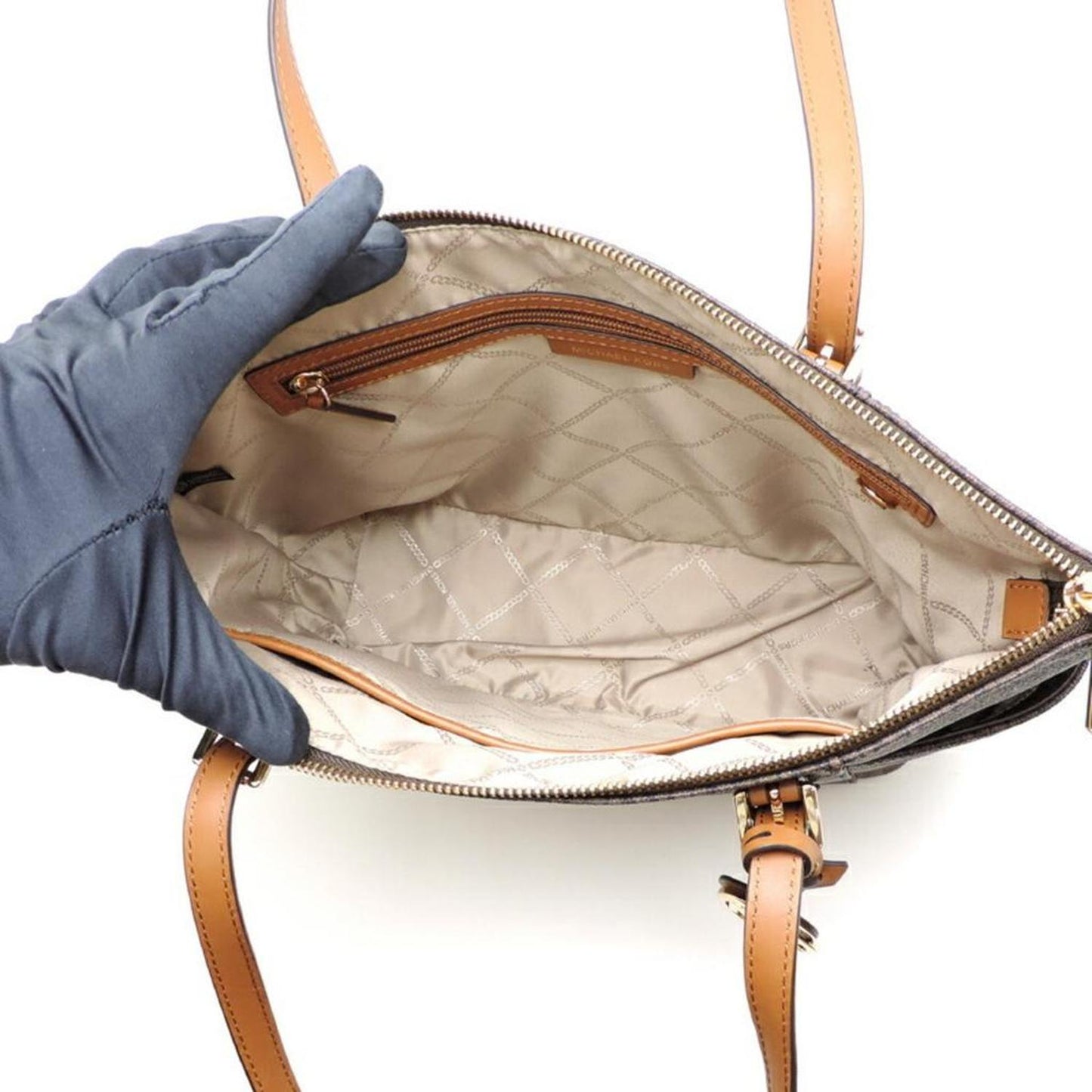 Coated Canvas Leather Tote Bag (Pre-Owned)