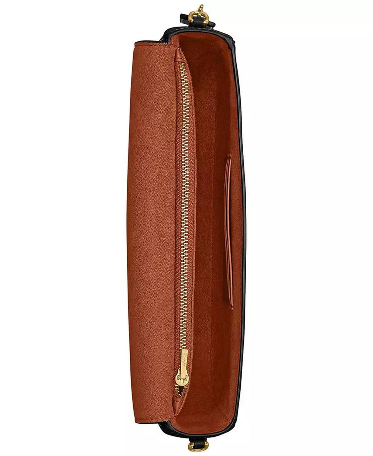 Brook Small Leather Flap Chain Bag