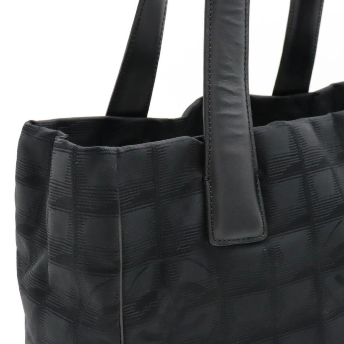 Chanel Travel Line Canvas Tote Bag (Pre-Owned)